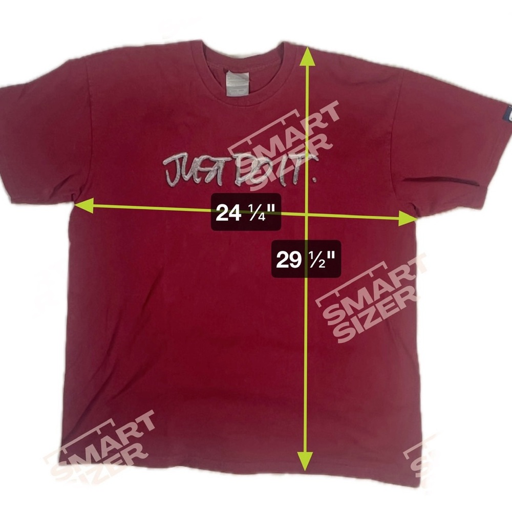 XL Vintage Y2K Nike Just‎ Do It T-Shirt Red Double Sided Friends TV - Picture 8 of 8